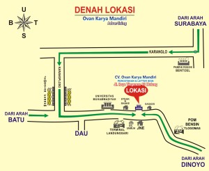 Peta-Denah-Lokasi CV.OvanKaryaMandiri Advertising.Etc RayaTlogomas-13-Malang
