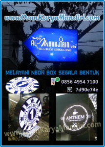 jasa pembuatan pesan bikin neon box di malang, neon box acrylic, backlite high quality, harga relattif murah berkualitas