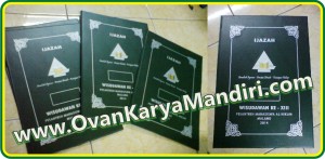 Sampul Map ijazah raport Sablonan - CV.OvanKaryaMandiri percetakan di Malang