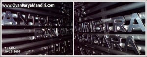 Huruf-Timbul-Stainless Pemasangan-di-BANDARAJUANDA.KANTORADMINISTRASI.product-OvankaryaMandiri.Adv-di-malang